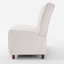Causeuse 49 po avec housse bouclée beige 49 po avec coussin en éponge haute densité et pieds brun clair pour les salons modernes