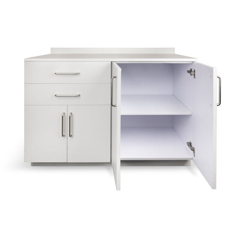 Armoire de cuisine 36,32 po x H 48 po avec 3 tiroirs et 1 porte prête à assembler