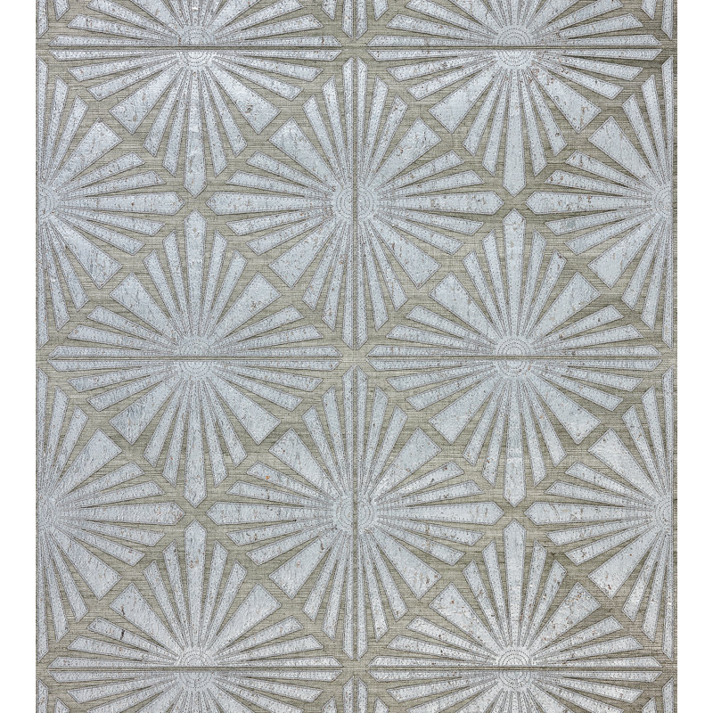 MILAN DIAMOND GRASSCLoth, Étain
