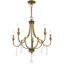 5-Light Empire Candle Chandelier with Dedric Crystal Details-757961457