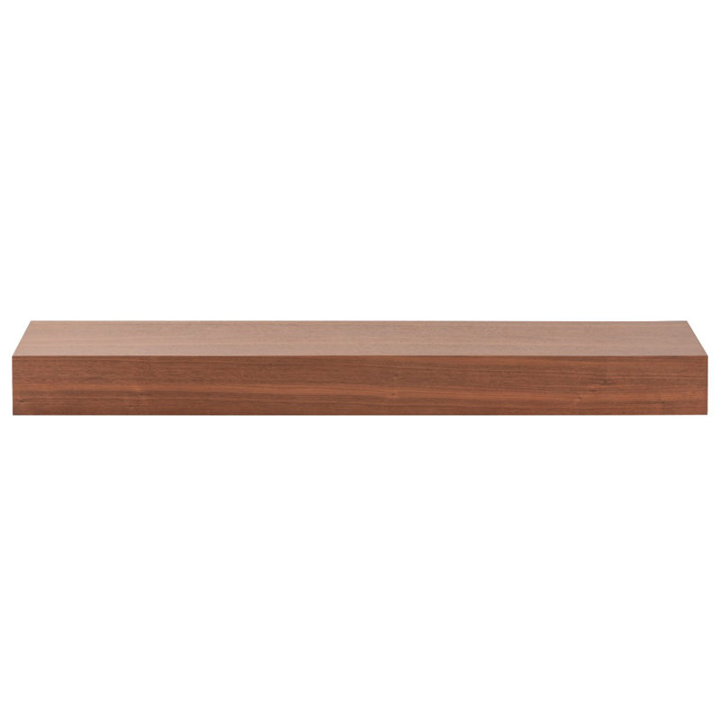 Tablette de manteau de cheminée 72 po Modern, Noyer bruni, 72"