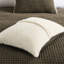 Couette marron pour lit double/queen - Garnissage en chenille gaufrée - Literie réversible et chaude pour un repos paisible