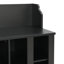 Banc de rangement pour chaussures avec tablettes et 4 crochets, portemanteau élégant avec portemanteau mural, rangement pour vestibule, vestibule, vestibule-812876748