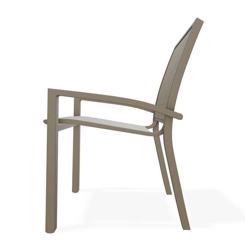Kendall Outdoor Dining Chair, Beachwood, Elevation Stone