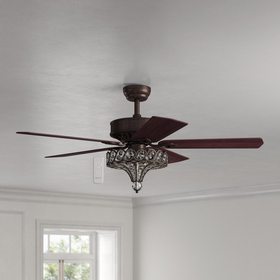 Menzies 52'' Ceiling Fan with Light Kit House of Hampton®