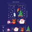 Adhésif décoratif «Clings Peeking Santa and Friends»