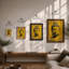Golden Buddha Head Japandi - Print-1439126039-1439126037
