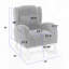 Chaise berçante rembourrée en tissu Teha Teddy-34025540