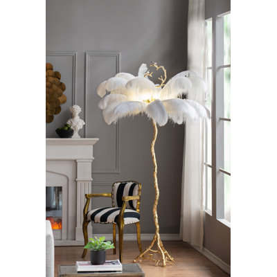Lampe sur pied à branches 82 "Branch and Feather