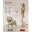 Rubber Freestanding 8 - Hook Coat Rack-1478023196