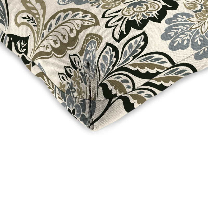 Outdoor Wicker Seat Cushion, Dailey Pewter