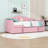 Twin Upholstered Daybed with Pop Up Trundle, USB Port and Side Pockets-473966414