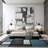 Carius Performance Floral Gray/Blue/Black/White Area Rug – Modern Floral Design, Living Room, Bedroom, Dining Room, Durable & Easy to Clean Carpet-270990900