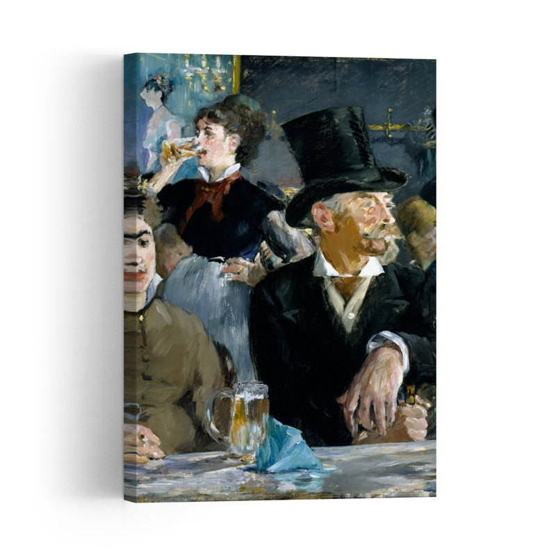 Rue Mosnier, vers 1878. Estampe d'art mural abstrait contemporain représentant une ville., H 36 po x l 24 po