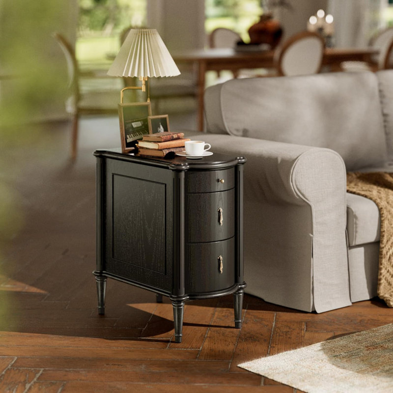 Retro Side Table, Black