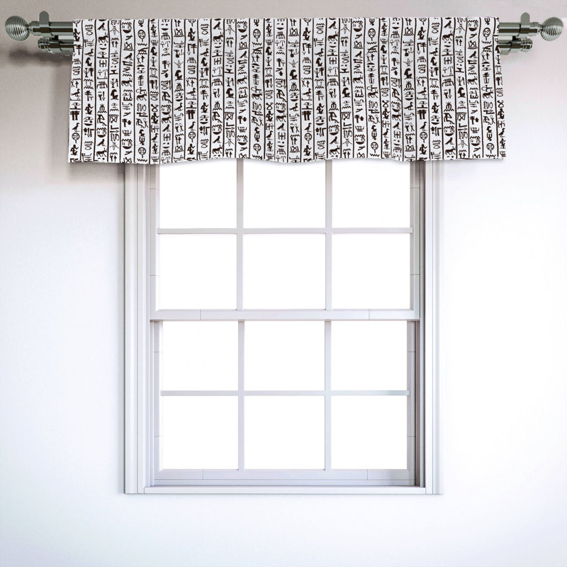 Sateen Ruffled Window Valance