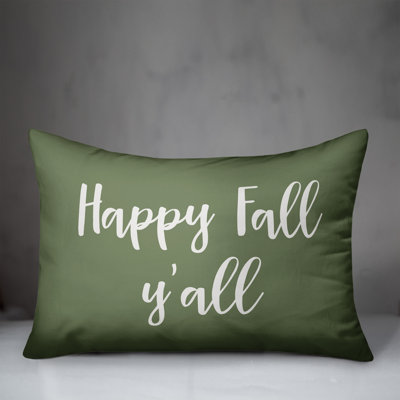  Happy Fall, Y'all Lumbar Pillow