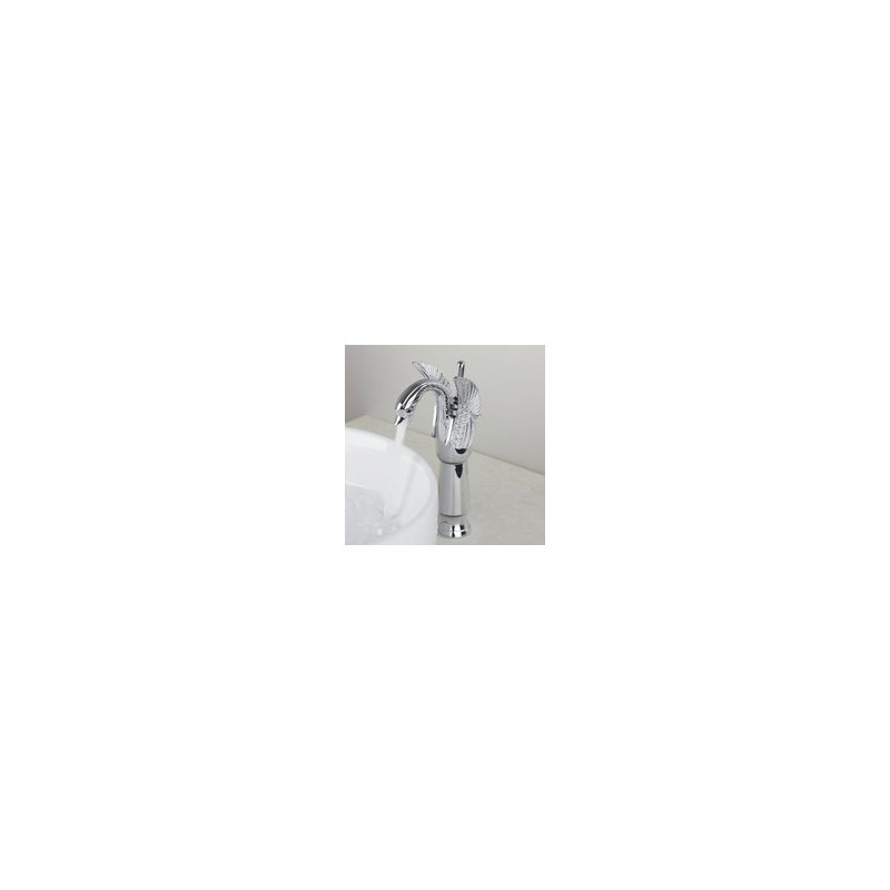 Vessel Single-hole Single-handle Bathroom Faucet, Chrome