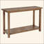 Console de canapé d'entrée en bois brun patiné