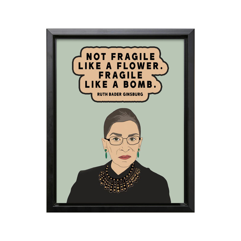 «Fragile Like A Bomb No1», Black Framed, Canvas, 12"H x 16"W