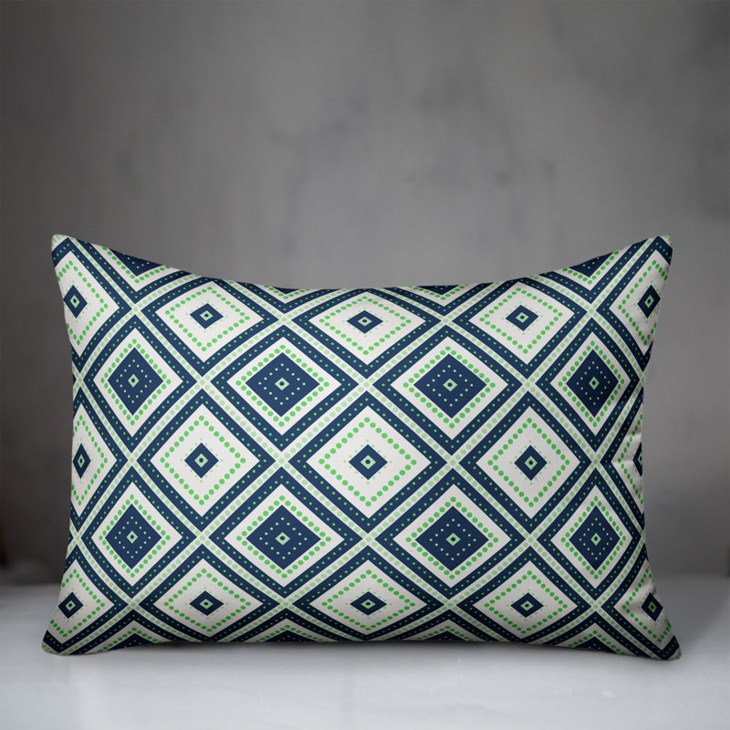 Summer Fun Geometric Reversible Throw Pillow