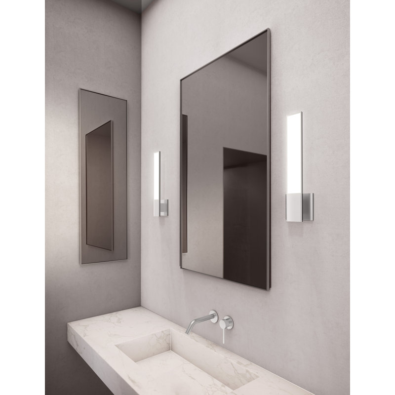 Planes Aluminium LED Wallchiere, Bright Satin Aluminum