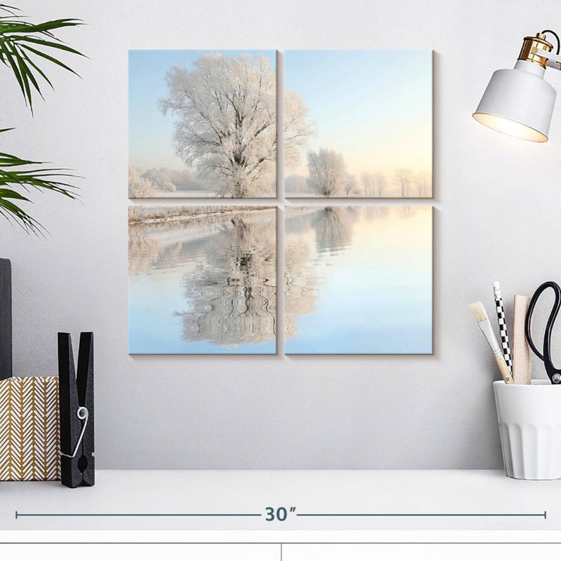 Alvord Snowy Trees Reflection