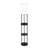 Rousey 66.5'' Black Column Floor Lamp with USB and Outlet