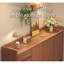 47.2'' Modern Walnut Entryway Shoe Cabinet with Drawer Stylish Storage Organizer