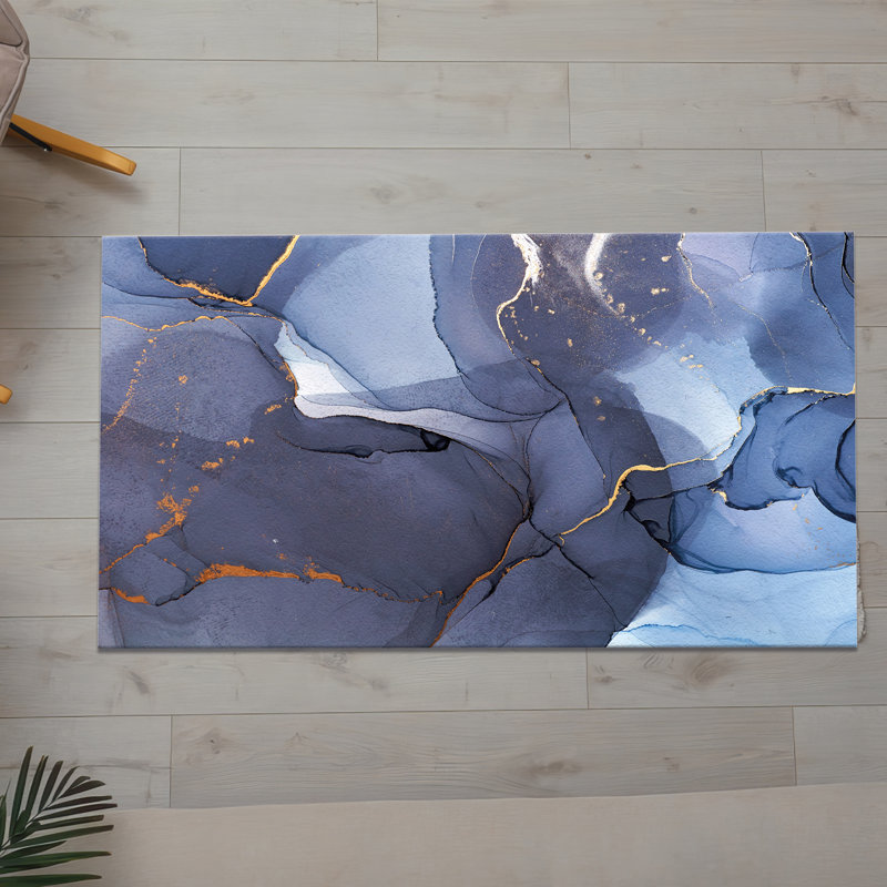 Chic Soft Pile Printed Rug with Striking Geometric Pattern Ideal for Enhancing Modern Home Interiors, Rectangle 3'3" x 4'11"