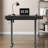 Standing desk with built-in outlet, glass top-402262798-348550547