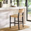 Tabouret de comptoir tissé Dutton-1061266553