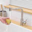 Robinet polyvalent en acier inoxydable noir polyvalent pour cuisine et salle de bain