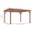 Pergola en bois, pergola d'extérieur-126609525