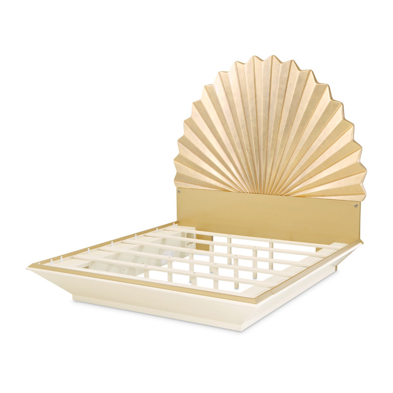 Fantosini King Fan Bed - Gold Leaf