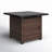 Argyri 32" Outdoor Square Rattan Propane Gas Fire Pit Table for Outside Patio