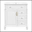 Meuble-lavabo de salle de bain avec comptoir, tiroir escamotable, 3 tiroirs et armoire de rangement-1712608721