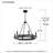 Gerjanne 6 - Light Dimmable Wagon Wheel Chandelier