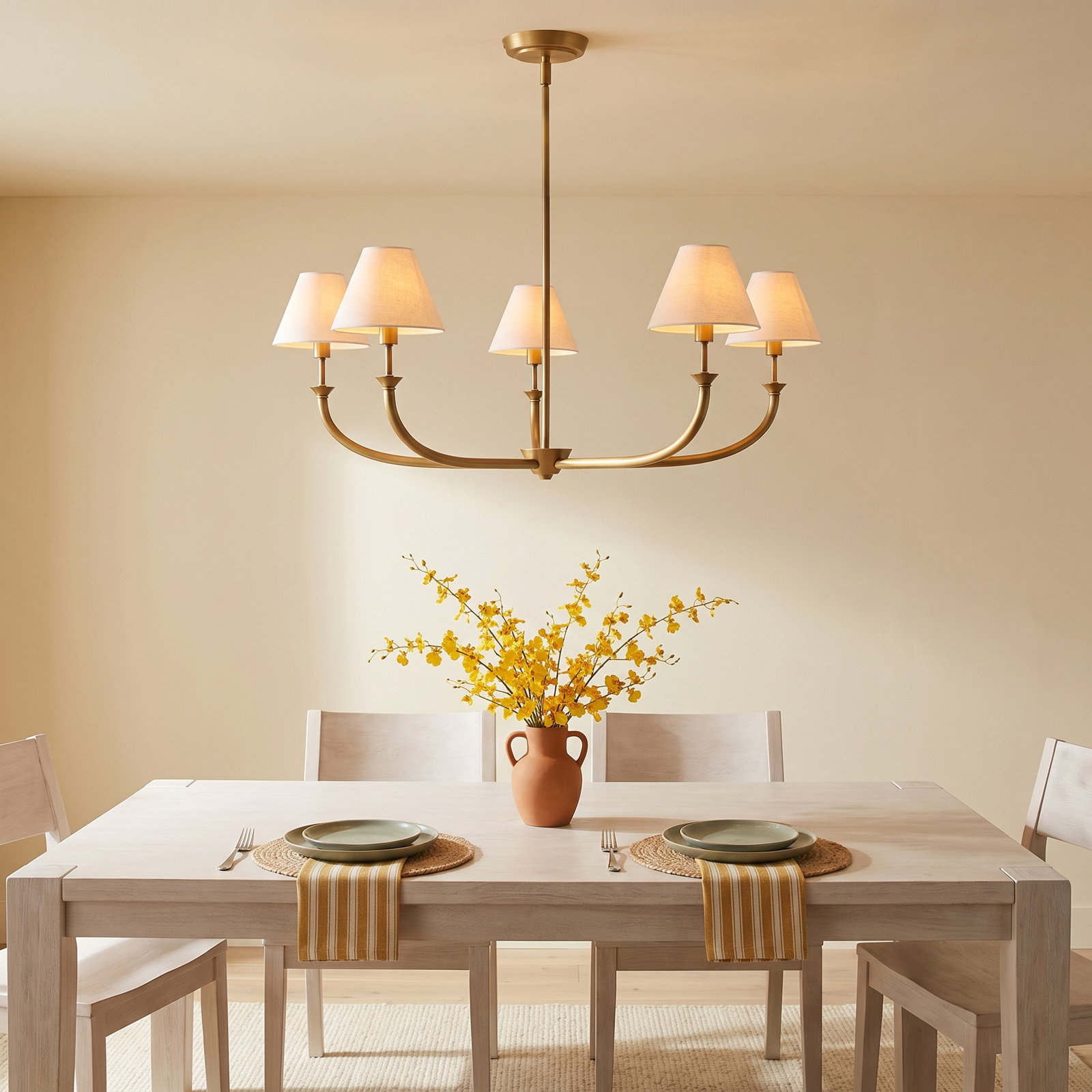 Greta 5-Light Chandelier, Gold