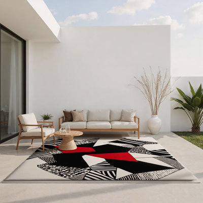 Obsidian Harmony Indoor And Outdoor Area Rug