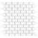 Metro Subway Matte White 11-3/4" x 11-3/4" Porcelain Mosaic Floor and Wall Tile