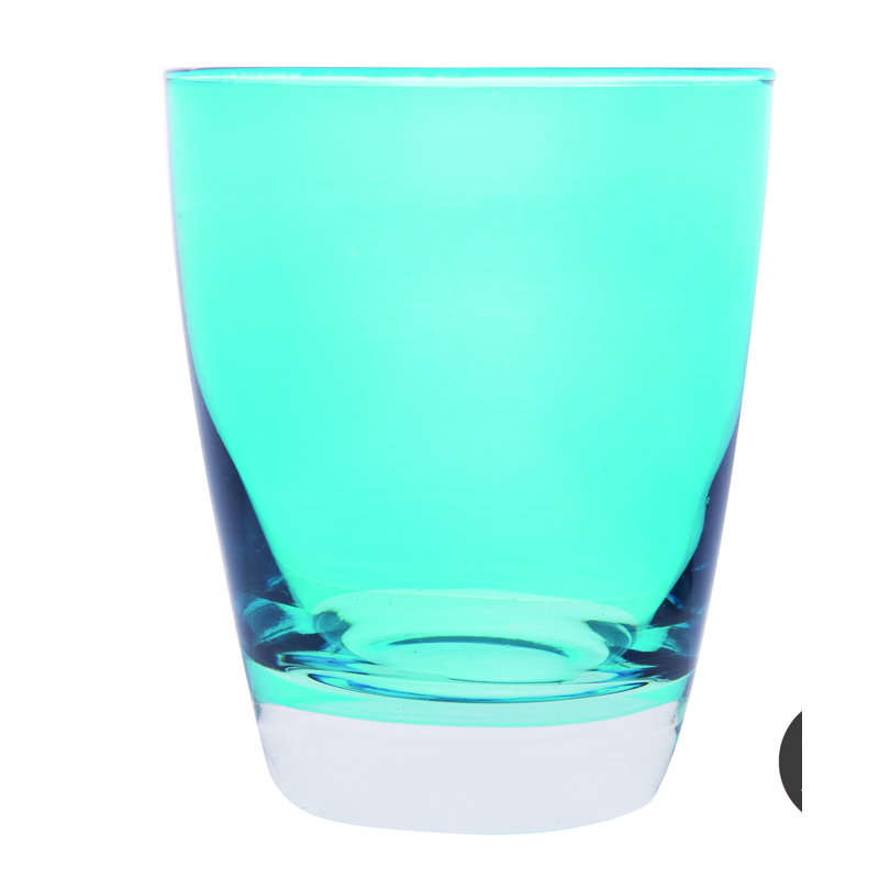 Happy Color 300ml Drinking Glass Set, Light Blue