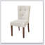Ensemble de 2 chaises de salle à manger rembourrées (crème)