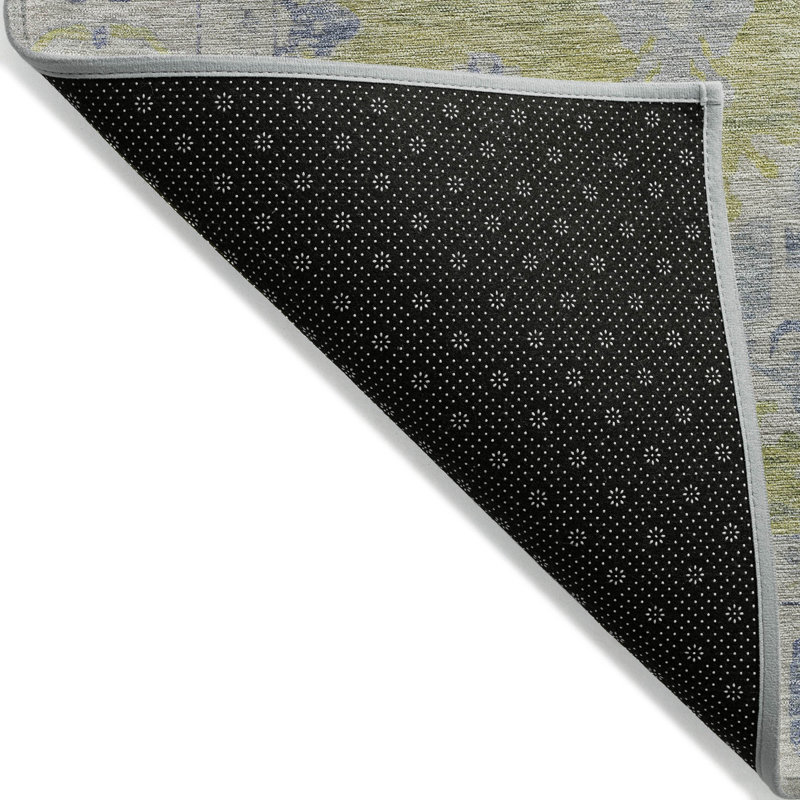 Tapis intérieur / extérieur Xhevrie lavable à la machine, Rectangle 1 pi 8 po x 2 pi 6 po