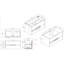 Meuble-lavabo flottant avec lavabo mural 36 po Brest-158149181