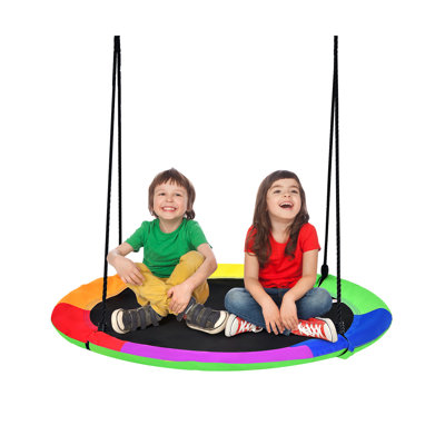 Freeport Park Navasota Web / Saucer Swing Swing Seat with Chains