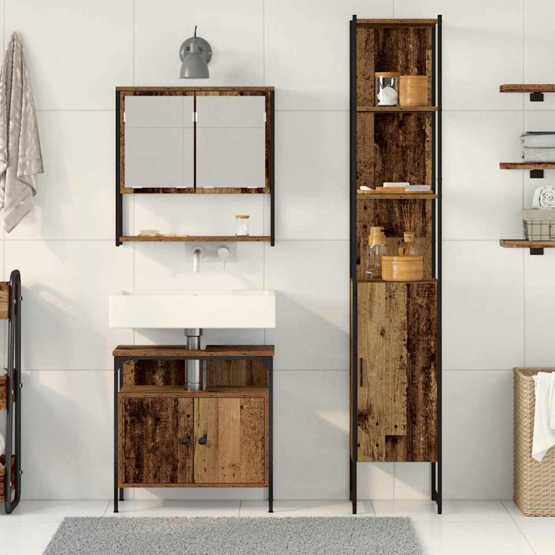 Bathroom Furniture Suite, Brown