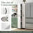 Two 4-tier Pulled Out Doors Pantry Cabinet With Open Shelves