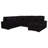 Thurston Black Storage Sectional Sofa