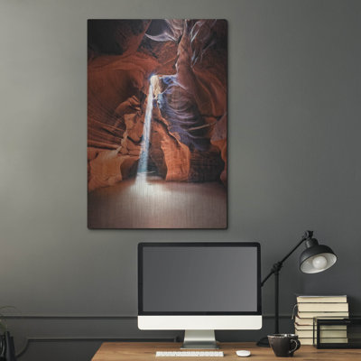  'Antelope Canyon Arizona 1' by David Drost Metal Wall Art, 24" x 36"